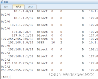 华为设备动态路由OSPF（单区域+多区域）实验插图(10)