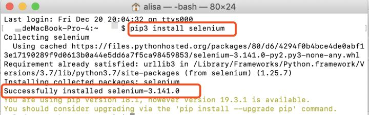 在Mac系统下搭建Selenium环境并驱动Chrome浏览器插图