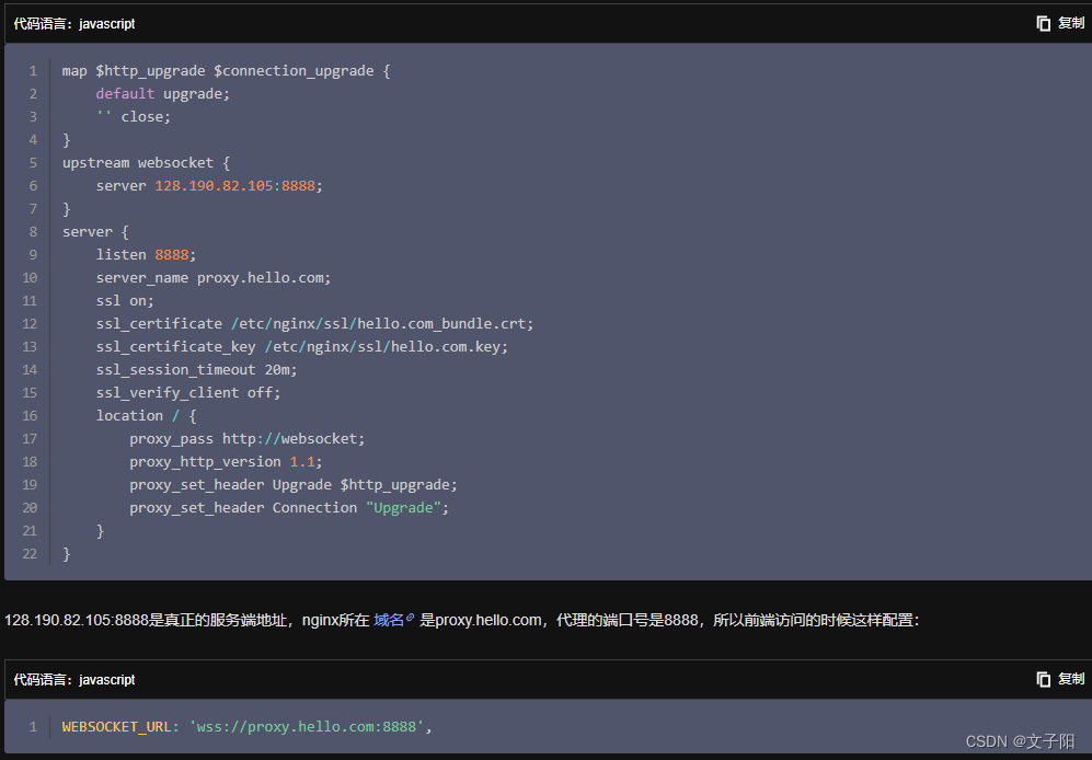 nginx配置WebSocket参数wss连接插图