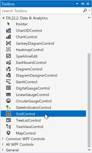 DevExpress WPF中文教程：Grid – 如何向项目添加GridControl并绑定到数据插图(2)