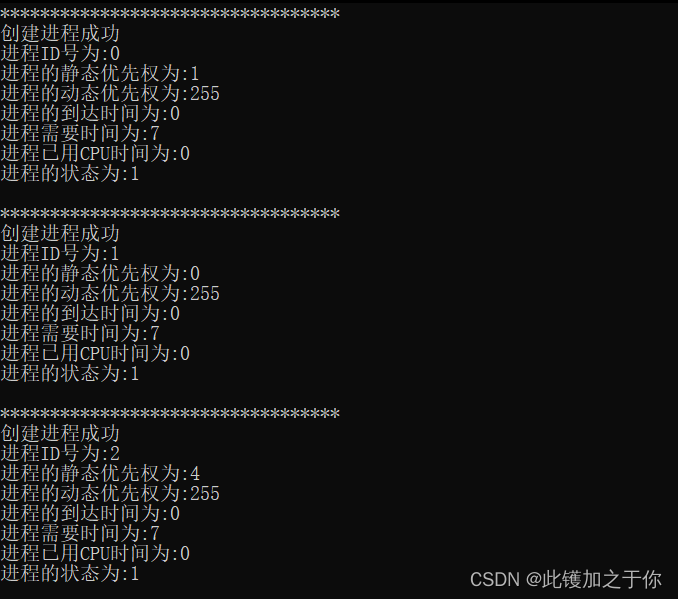 计算机操作系统实验：进程调度实验插图(1)