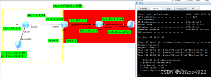 华为设备动态路由OSPF（单区域+多区域）实验插图(12)