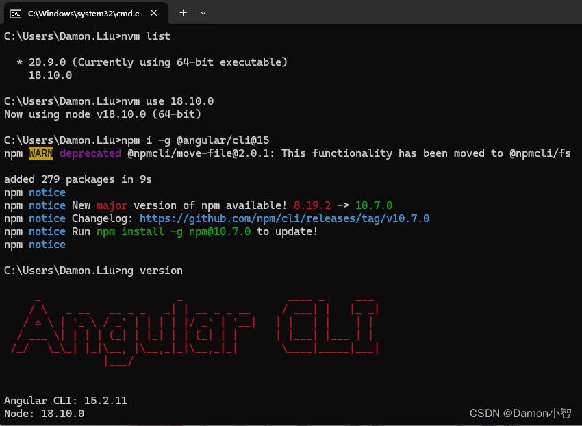 Angular进阶-NVM管理Node.js实现不同版本Angular环境切换插图(11)