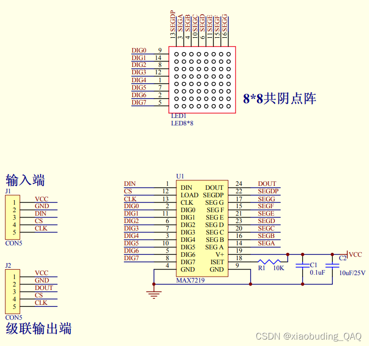 MAX7219（模拟SPI）驱动灯环的简单应用插图(3)