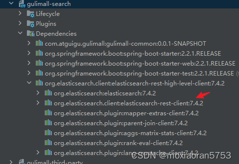 gulimall-search P125 springboot整合elasticsearch版本冲突插图(8)