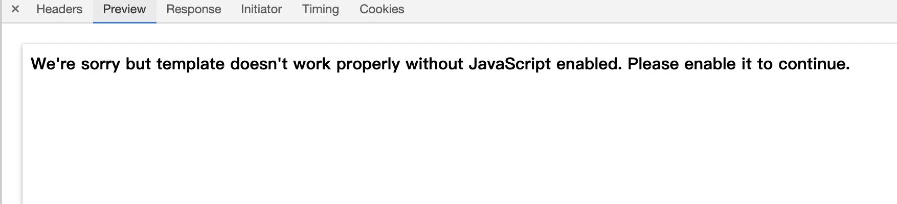 We’re sorry but XXX doesn’t work properly without JavaScript enabled（解决方案汇总）插图