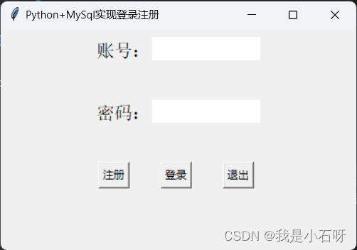 Python+Mysql实现登录注册插图