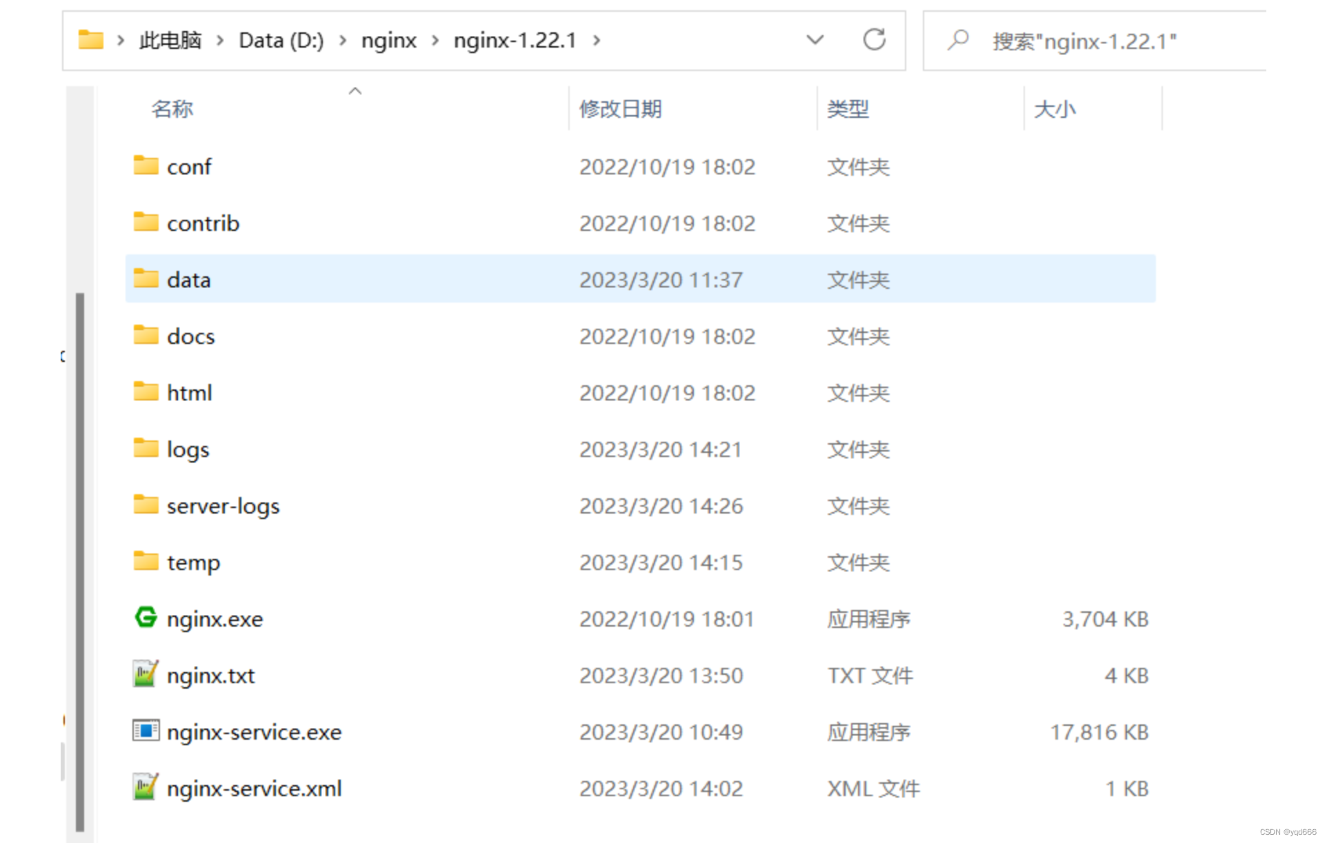 安装Windows版nginx以及部署前端代码并就解决刷新出现404插图(1)