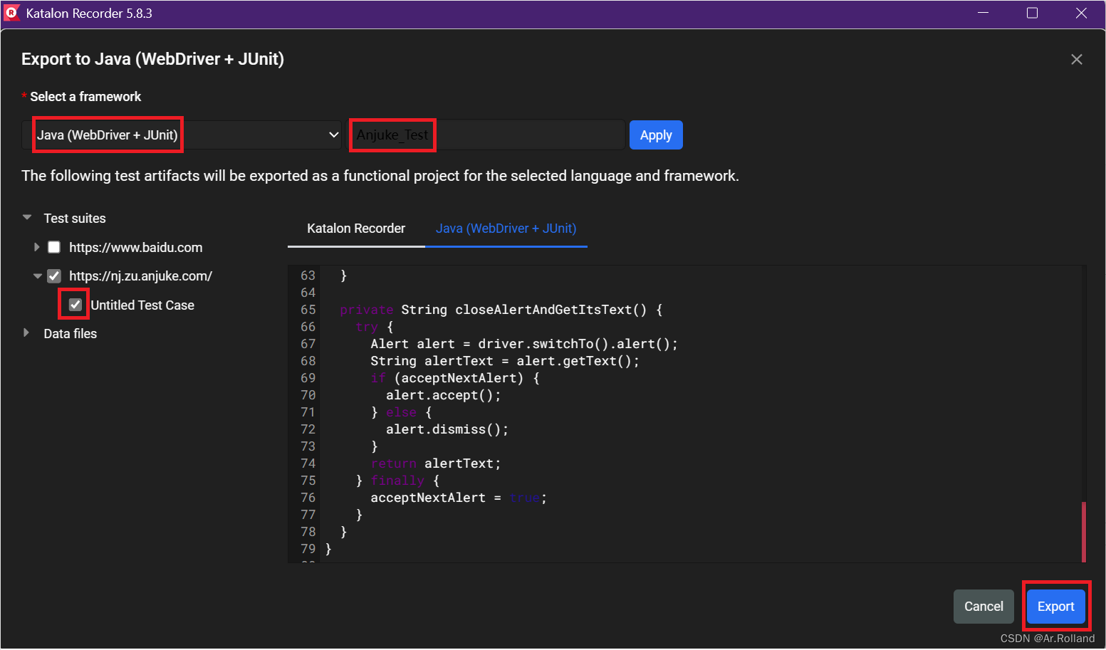 基于Selenium WebDriver和Katalon Recorder进行脚本的录制、编辑、回放的Web应用功能测试（示例）插图(14)