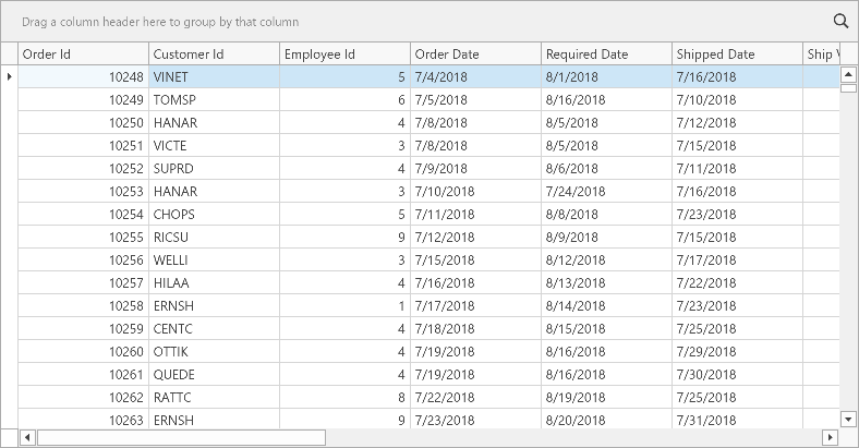 DevExpress WPF中文教程：Grid – 如何向项目添加GridControl并绑定到数据插图