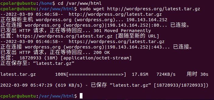 Ubuntu系统本地搭建WordPress网站并发布公网实现远程访问插图(6)