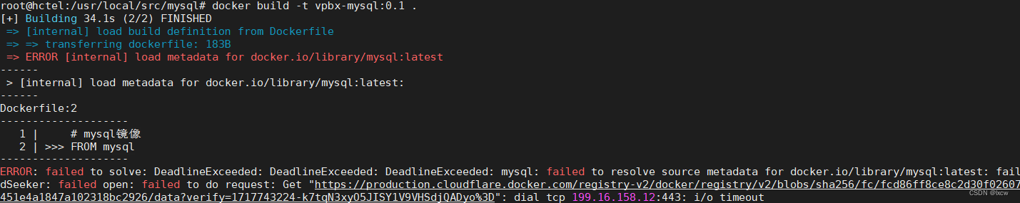 docker pull image 报错 dial tcp 31.13.88.169:443: i/o timeout插图