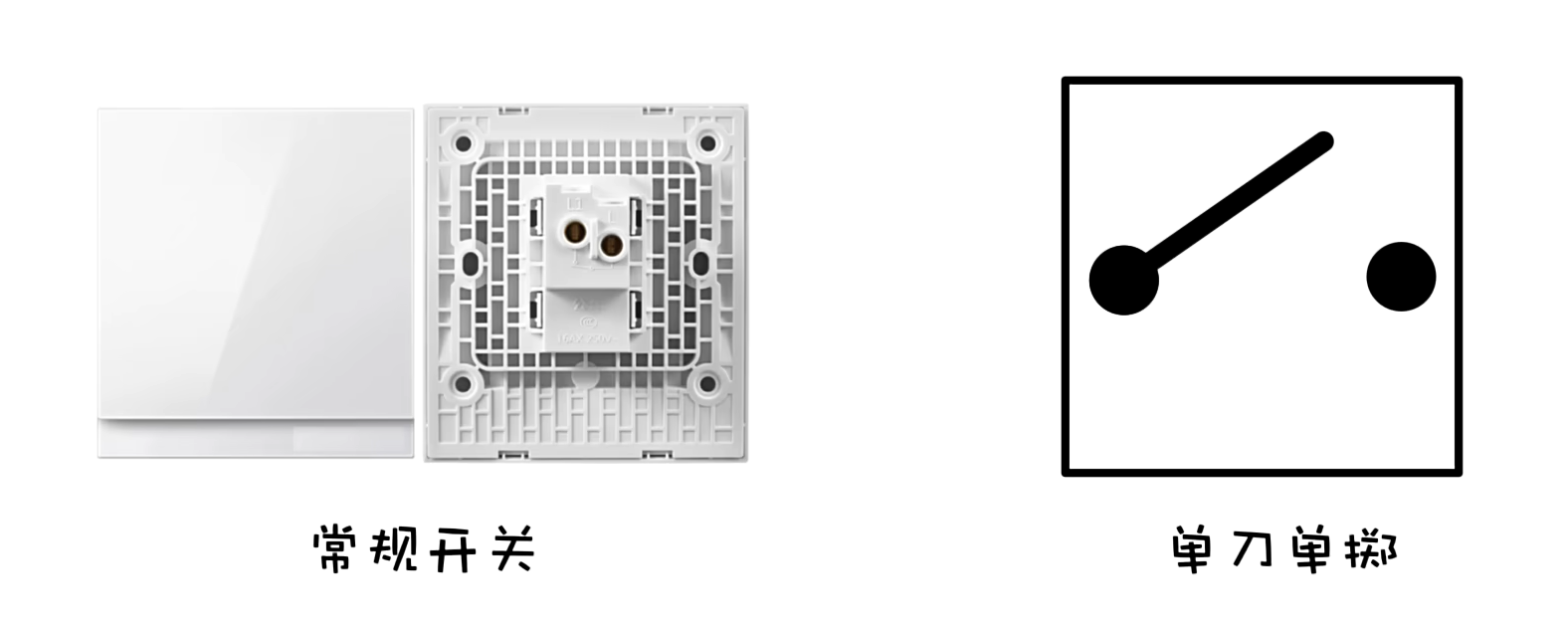 单灯双控开关原理插图