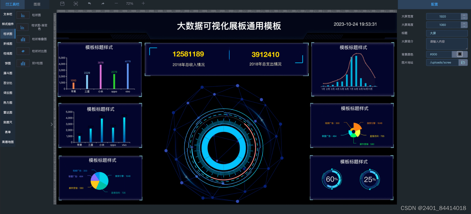 【全开源】数据大屏系统源码（ThinkPHP+FastAdmin）插图(5)