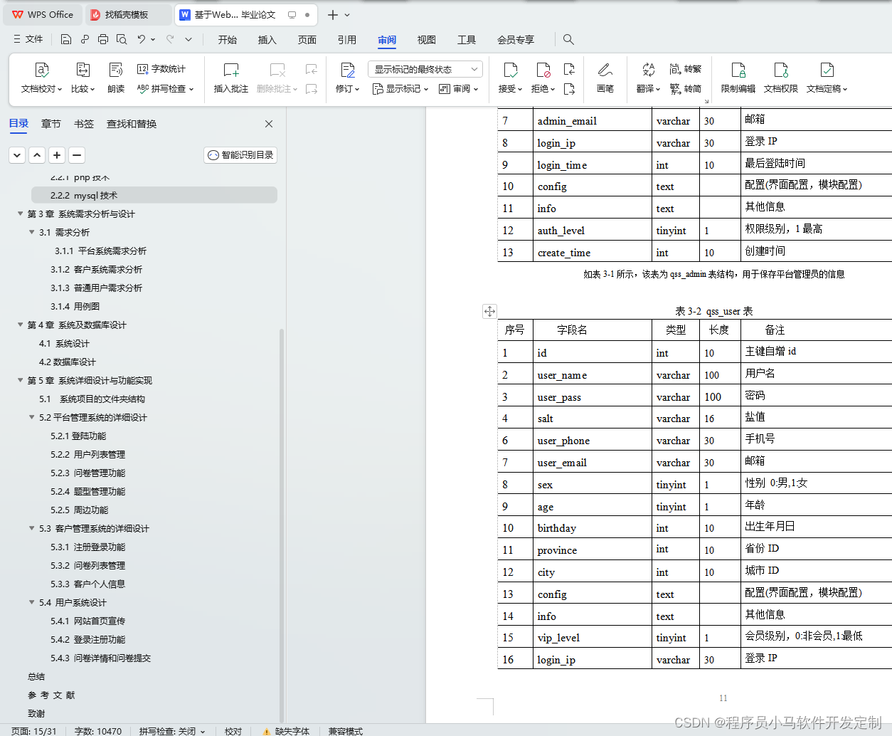 基于Web的在线问卷调查系统设计与实现 毕业论文+任务书+开题报告+文献综述+中期检查报告+外文翻译及原文+答辩PPT+查重检测报告+项目源码及数据库文件插图(3)