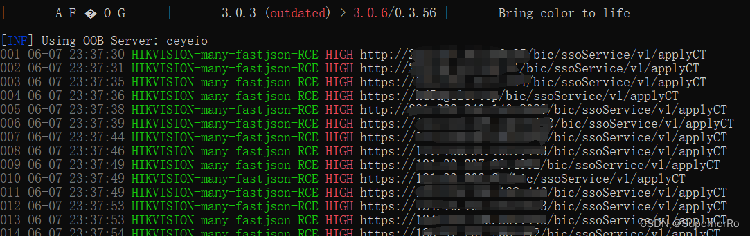 【漏洞复现】海康威视综合安防管理平台 多处 FastJson反序列化RCE漏洞插图(4)