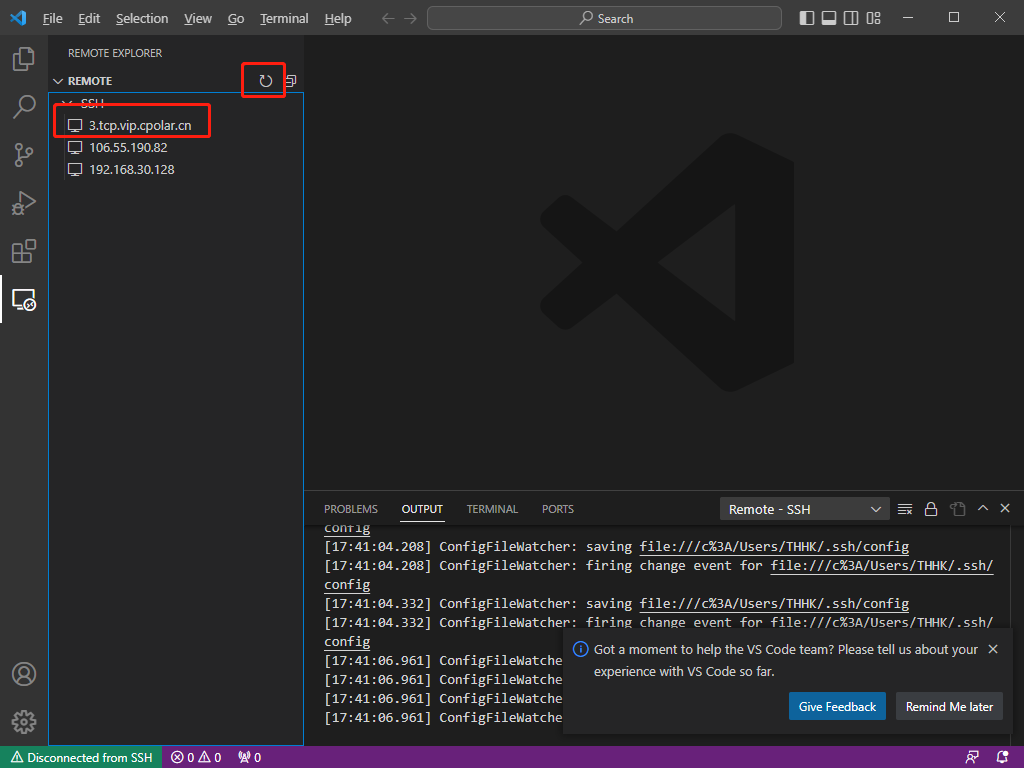 【vscode远程开发】使用SSH远程连接服务器 「内网穿透」插图(19)