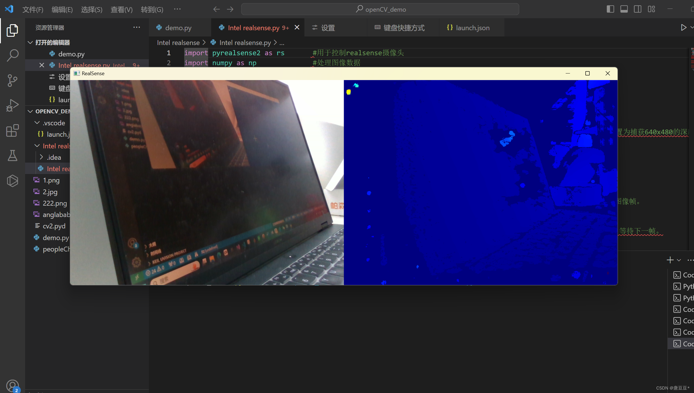 如何使用vsCode打开intel D435i深度相机插图(11)