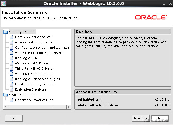 实战：Oracle Weblogic 11g 安装部署（10.3.6.0）插图(11)