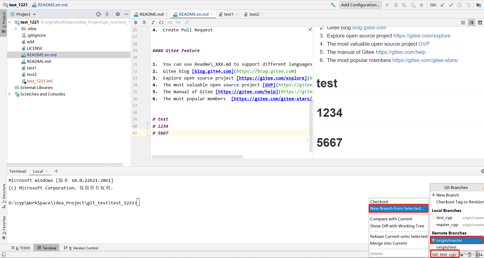 【Git-IDEA】在 IDEA 中使用 Git（clone、pull、push、merge、建立本地分支与远程分支的连接）插图(15)