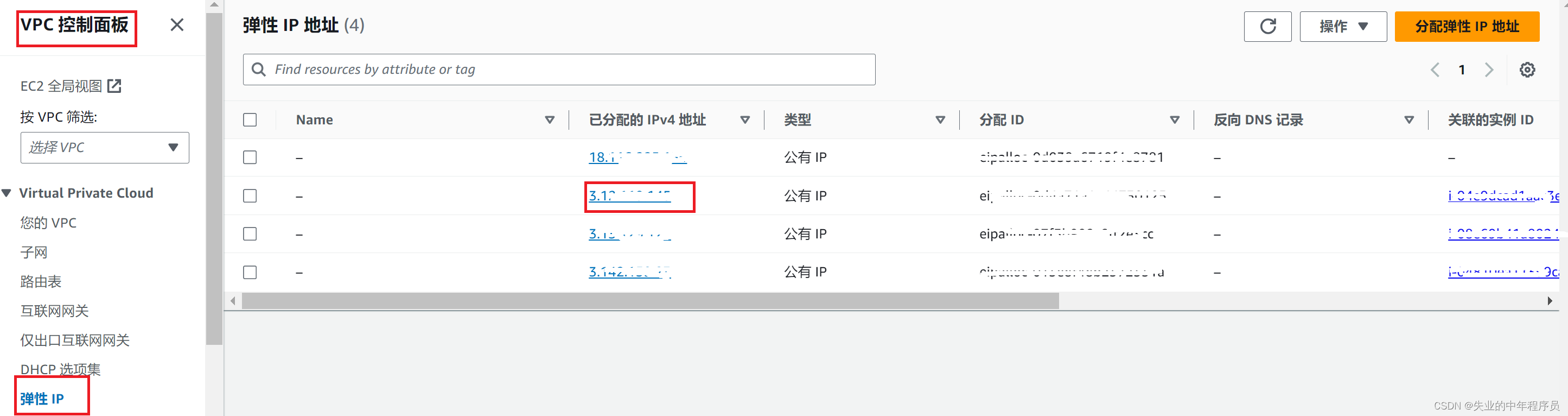 Aws EC2绑定Elastic IP(固定IP)插图(2)