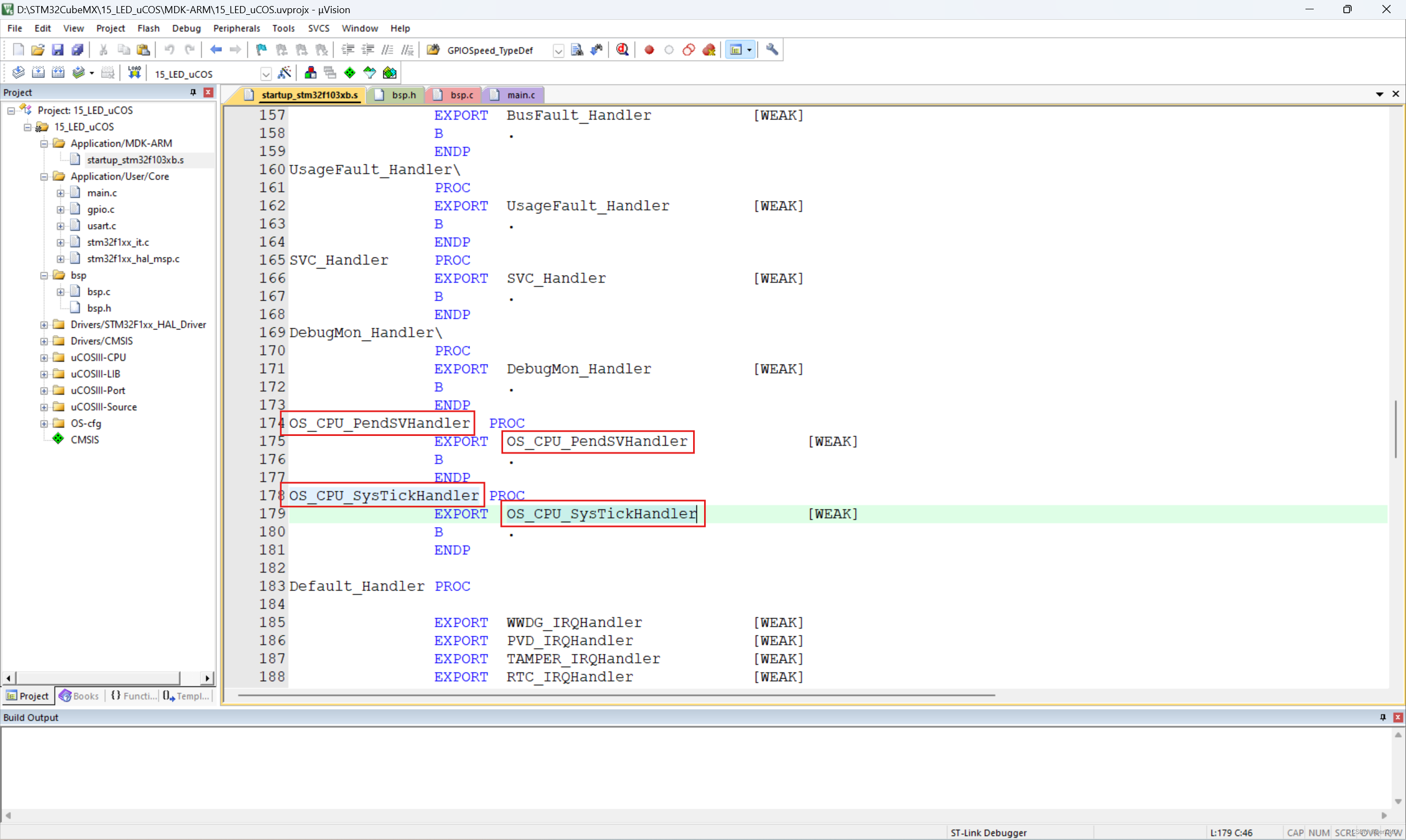 STM32F103C8移植uCOSIII并以不同周期点亮两个LED灯（HAL库方式）【uCOS】【STM32开发板】【STM32CubeMX】插图(13)