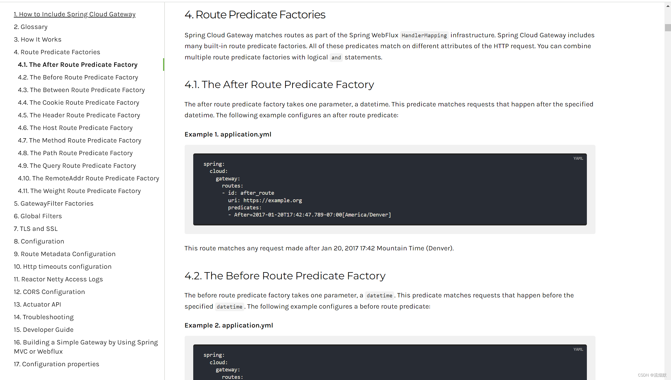 SpringCloud Gateway中Route Predicate Factories详细说明插图