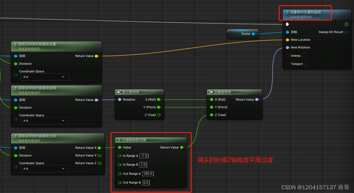 UE4 使用样条线做鱼儿封闭路径动画插图(1)