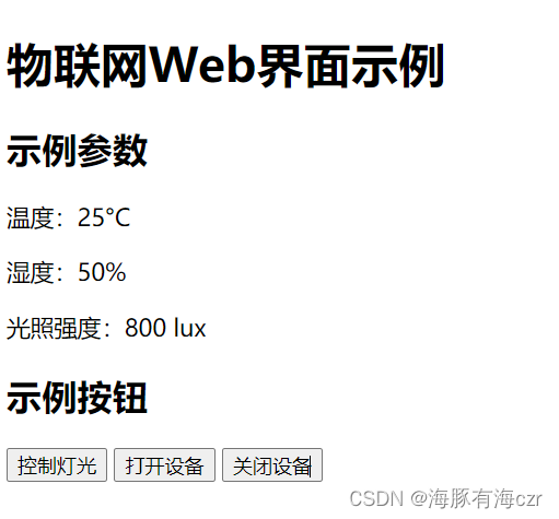 web网页连接MQTT，显示数据与下发控制命令插图(1)