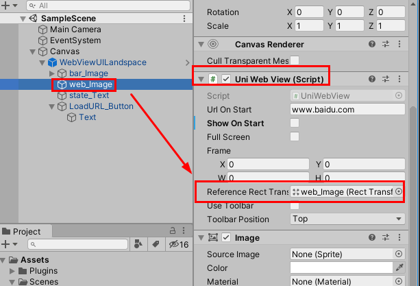 Unity 工具之 UniWebView 内嵌网页/浏览器到应用中，并且根据UGUI大小放置（简单适配UGUI）插图(22)