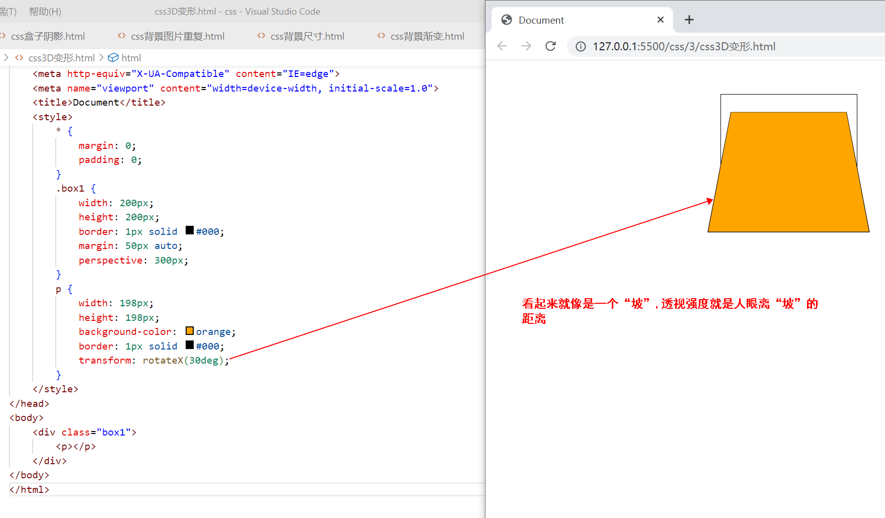 〖大前端 – 基础入门三大核心之CSS篇㉑〗- 3D变形 与空间移动插图(2)