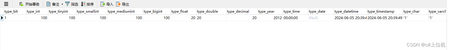 C#操作MySQL从入门到精通(9)——Mysql中的数据类型以及对应的C#中的数据类型插图(1)