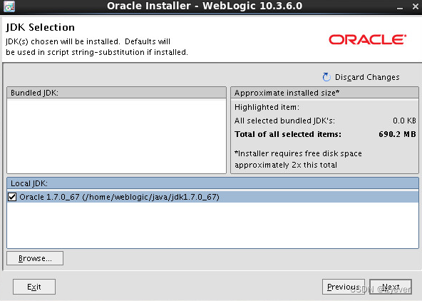 实战：Oracle Weblogic 11g 安装部署（10.3.6.0）插图(9)