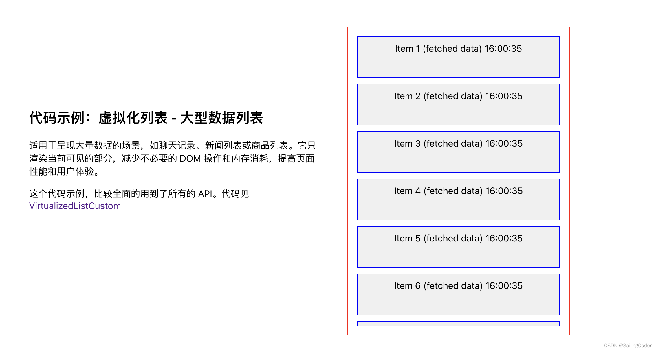 性能飙升50%，react-virtualized-list如何优化大数据集滚动渲染插图