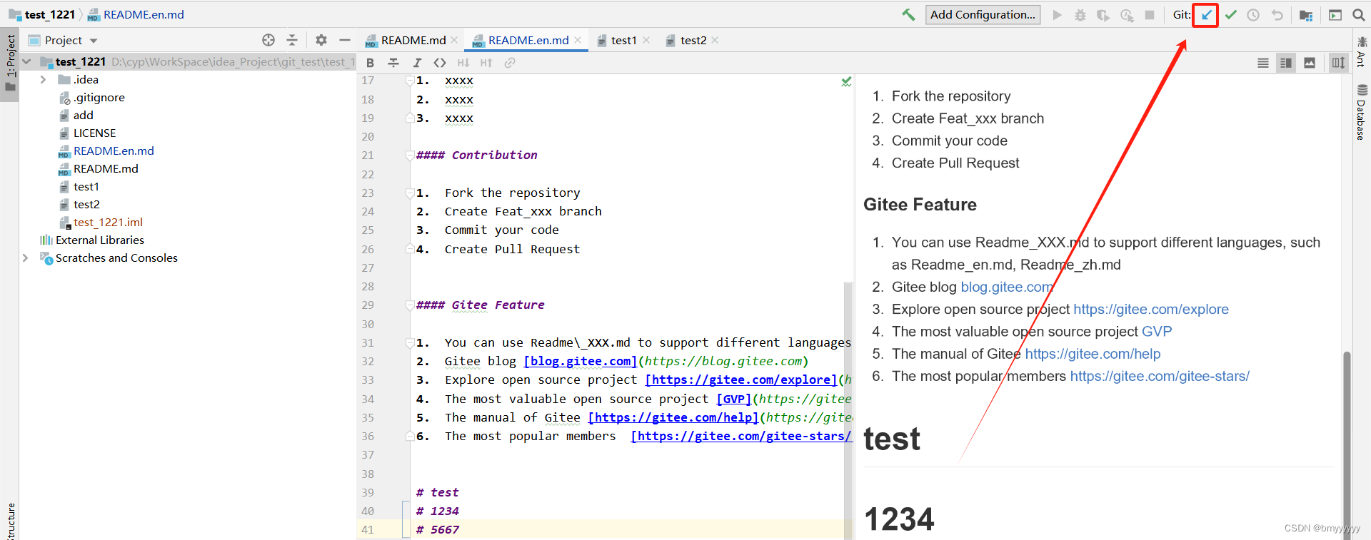 【Git-IDEA】在 IDEA 中使用 Git（clone、pull、push、merge、建立本地分支与远程分支的连接）插图(33)