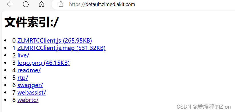 基于ZLMediaKit的webrtc实时视频传输demo搭建插图(3)
