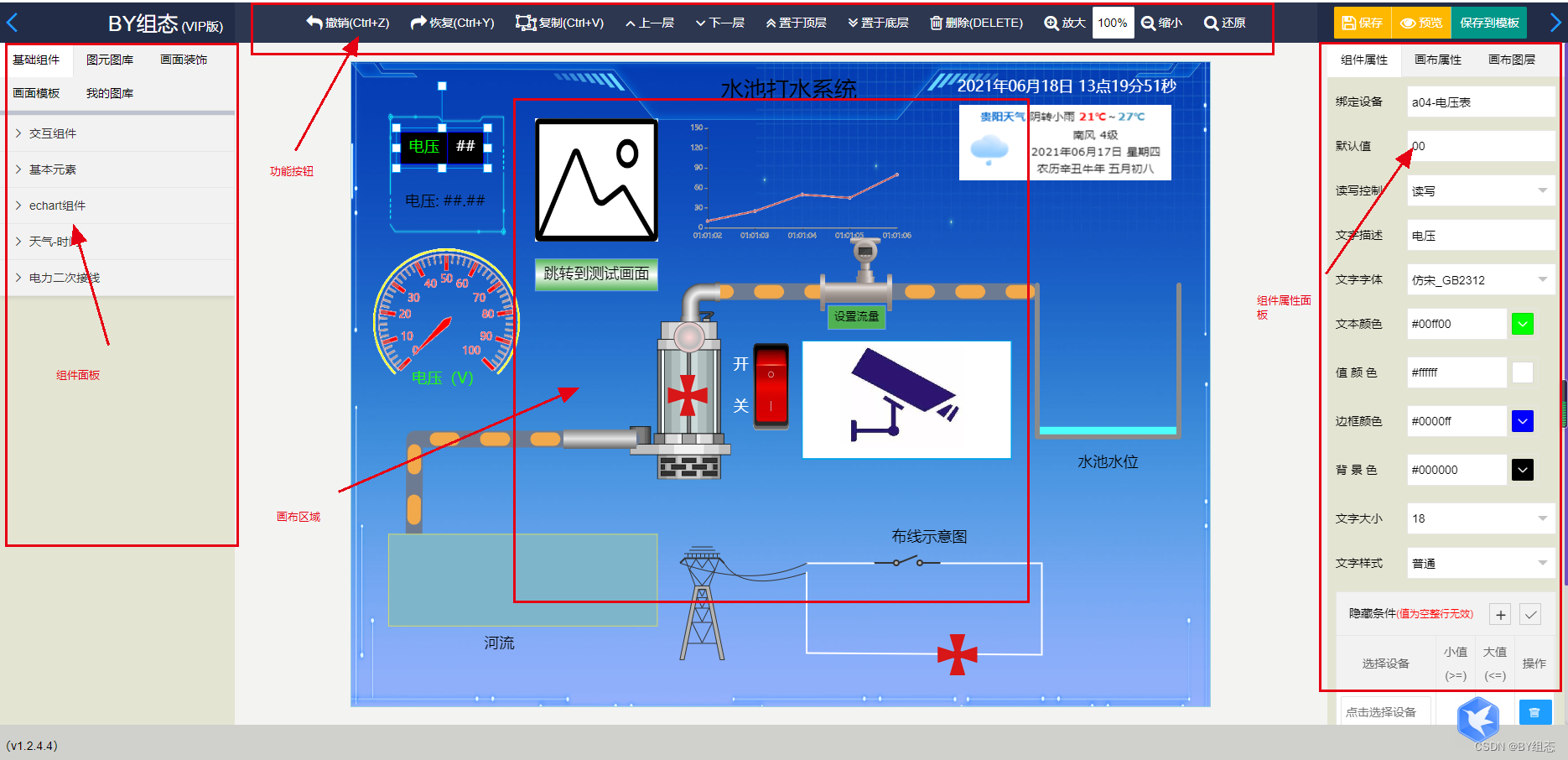 Web组态可视化编辑器 快速绘制组态图插图(9)