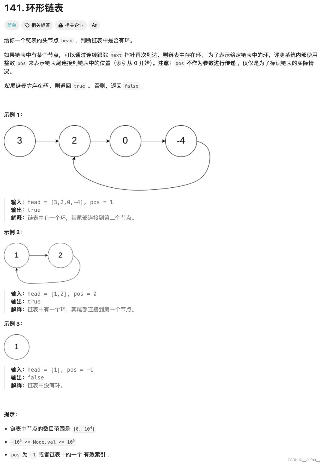 Golang | Leetcode Golang题解之第141题环形链表插图