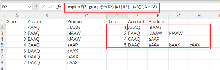 Excel 将同一分类下的值依次填进分类格右边的格中插图