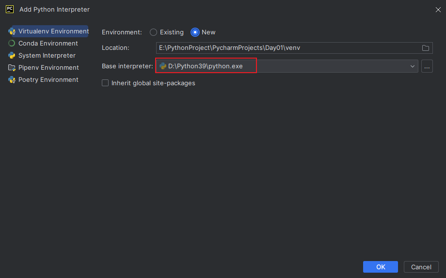 057、PyCharm 运行代码报错：Error Please select a valid Python interpreter插图(2)