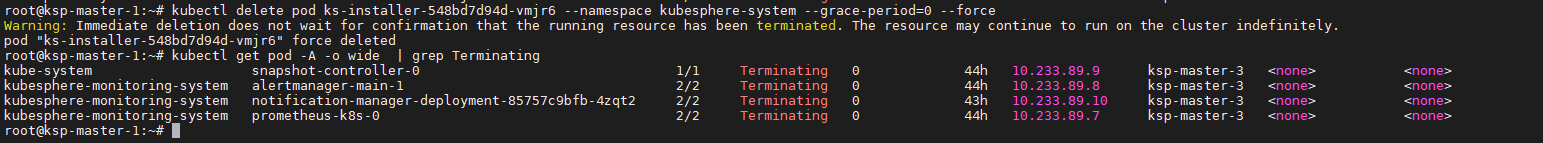 Kubernetes 如何删除 Terminating 状态的 Pod插图(2)