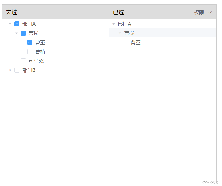 使用el-tree封装一个权限管理的小功能插图