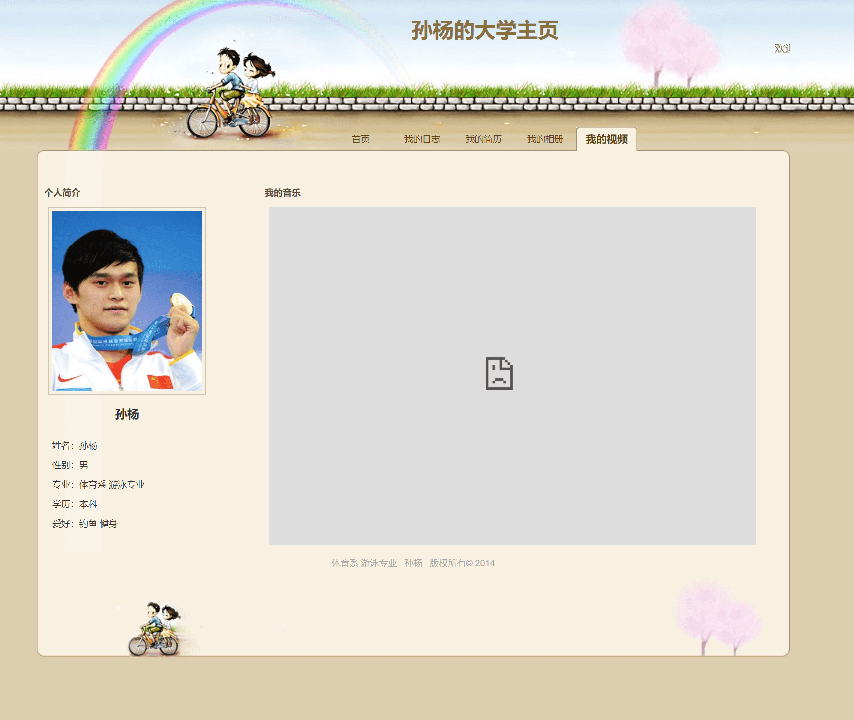 Web大学生网页作业成品：个人博客主页 (纯HTML+CSS代码) (1)插图(4)