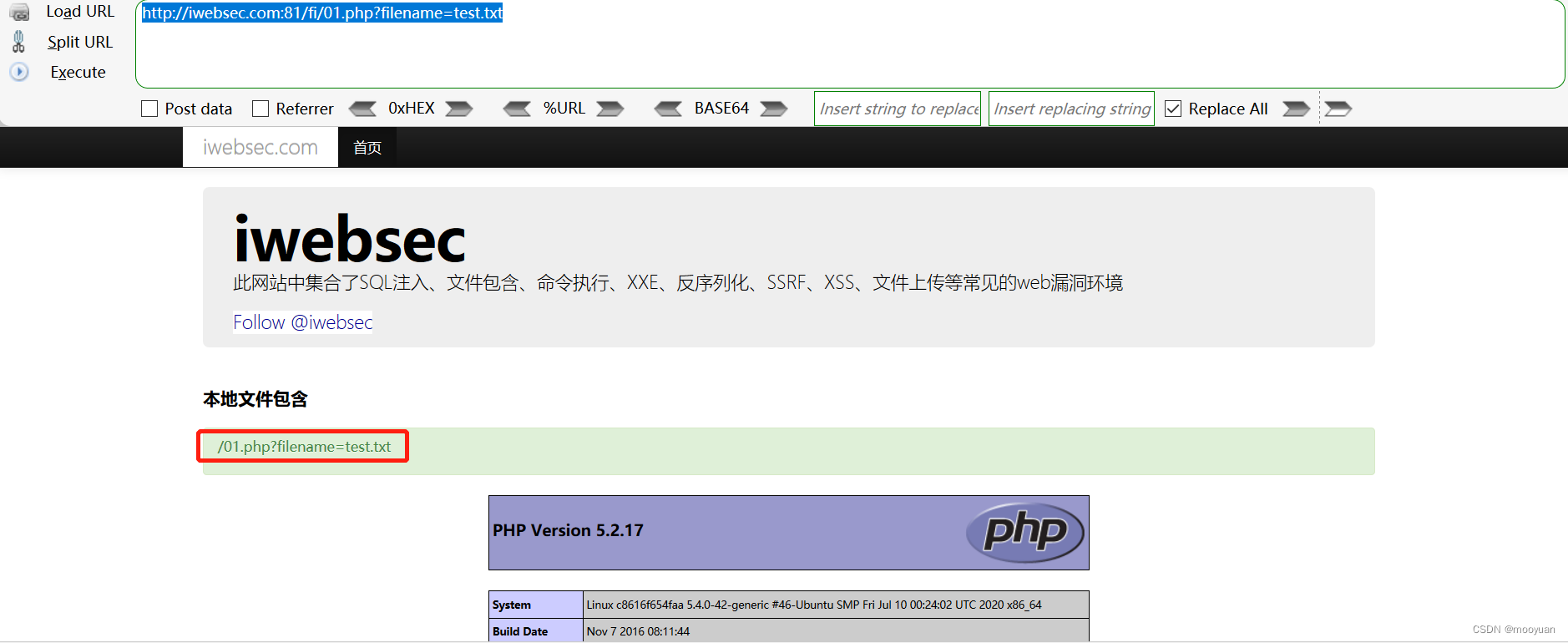 iwebsec靶场 文件包含漏洞通关笔记1-本地文件包含漏洞插图(2)