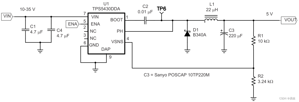 一款经典BUCK DCDC降压芯片TPS5430适合24V转5V转12V及其电路图插图(8)