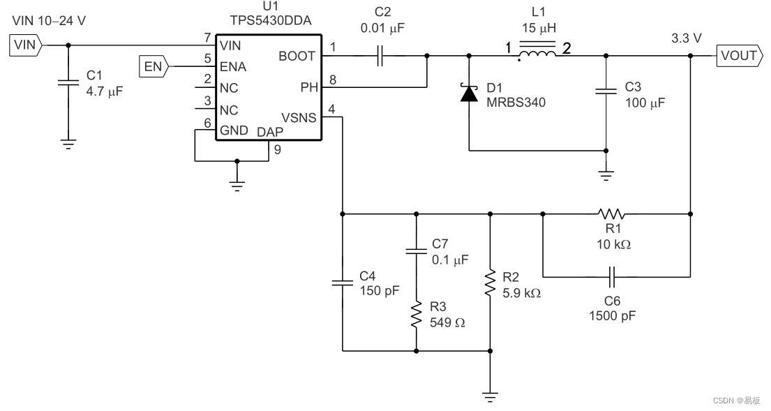 一款经典BUCK DCDC降压芯片TPS5430适合24V转5V转12V及其电路图插图(10)