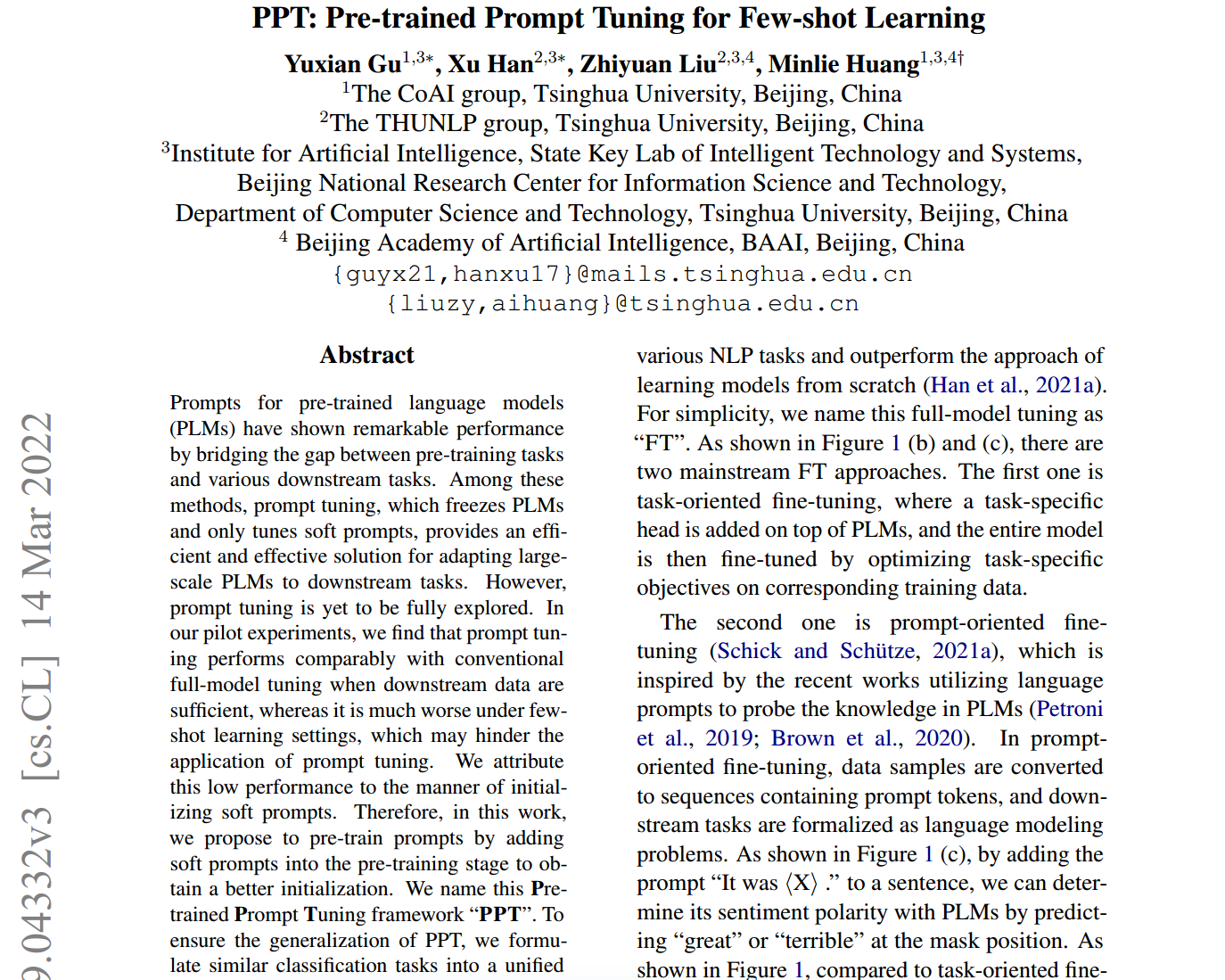 PPT: Pre-trained Prompt Tuning for Few-shot Learning插图(15)