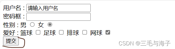 前端 — 基础 表单标签 – input type属性（按钮篇- submit,reset,button,file）插图(1)